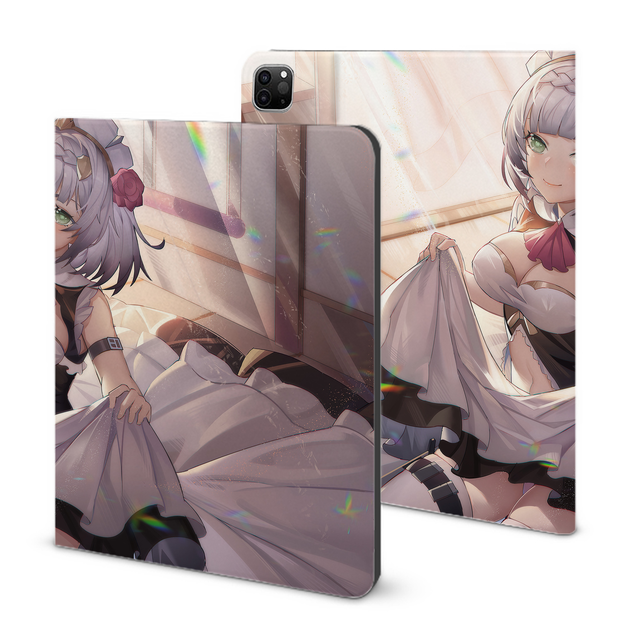 げんし神 genshin IPad ケース ブック型 PUレザー TPU 耐衝撃 軽量 薄型 ペン収納なし 全面保護 IPad 各モデル対応